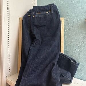 Joe’s Jeans Muse Fit W30 Perry Wash Dark Blue Straight Leg Stretch Denim Women